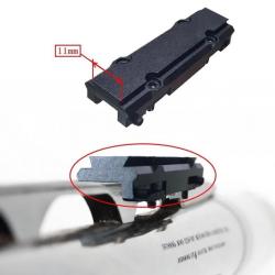 Rail 11 mm pour bande ventilée de fusil de chasse ou de fusil à pompe, 55 mm, 5 Slots