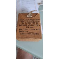 Rare boite d'époque 6.5x52 carcano complète