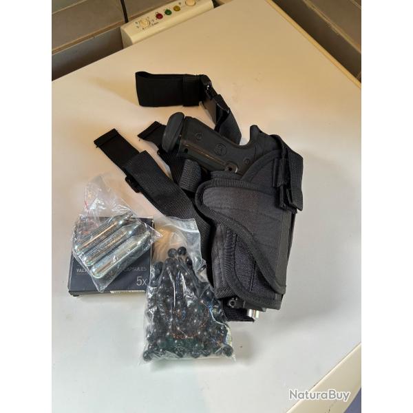 Pistolet LTL Alfa 1.5 cal 50 16 joules Co2 Avec Extras. Tres bon etat.
