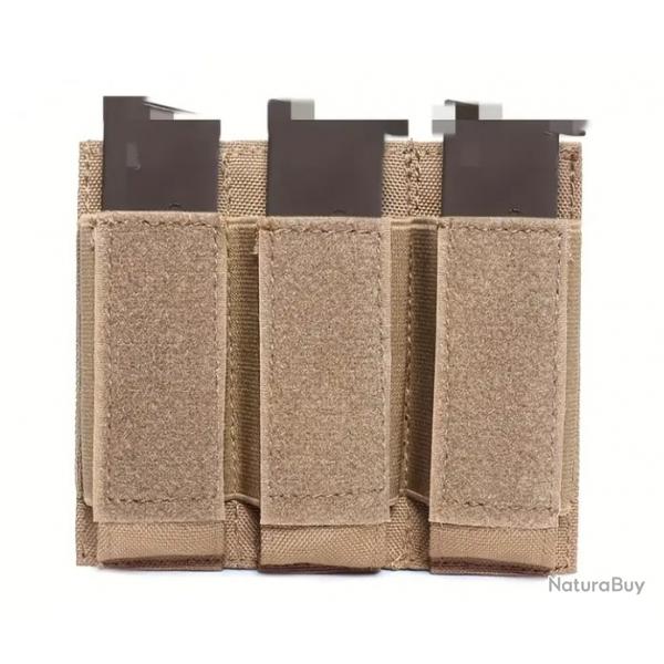 Porte chargeur triple tactique - Beige/TAN - Pour arme de poing