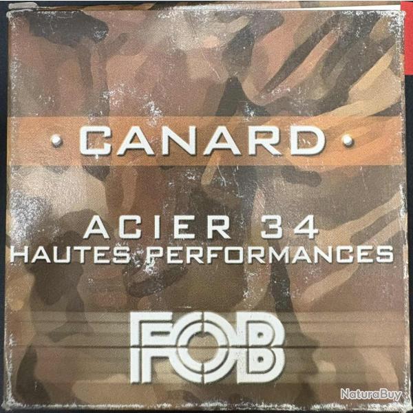 CARTOUCHE FOB CANARD ACIER calibre 12/70 34g n0 x25