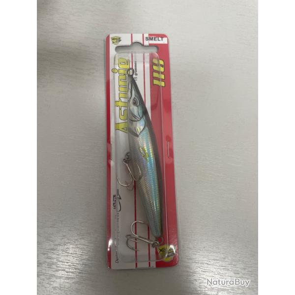 !! Ope -45%!! LEURRE XORUS ASTURIE 110 15gr col smelt