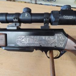 carabine BROWNING model LUXE BAR G2 calibre 300 win avec lunette OPTALENS 1.4X26 MRE montage pivot E