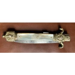 Louvetier Fermant couteau pliant. Second Empire vers 1850 Chàtellerault . France.