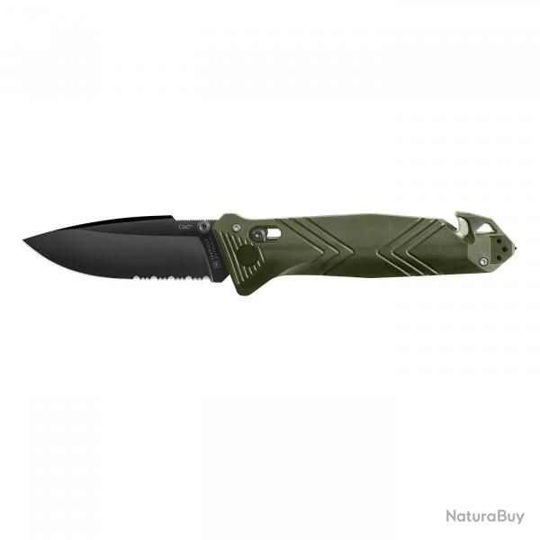 Couteau de Poche C.A.C. Serration PA6 Kaki