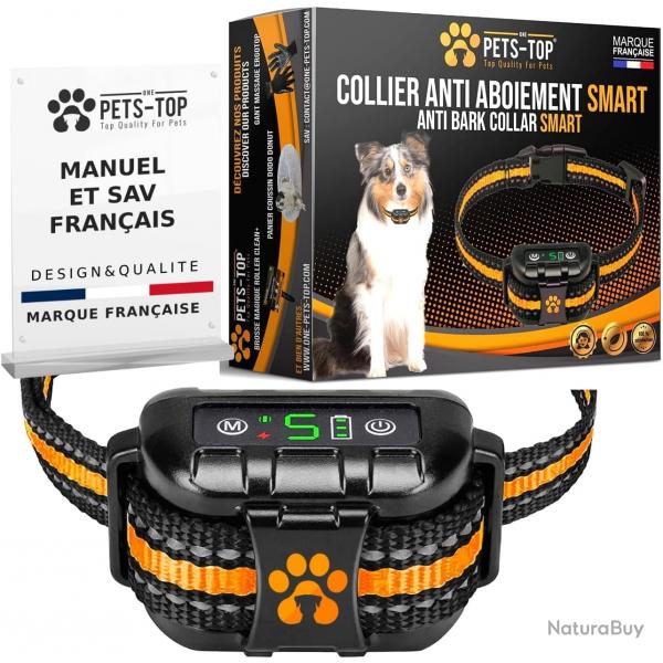 Collier Anti Aboiement pour Chien Sonore Electrique Vibrant tanche IP67