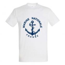 T-shirt Marine Nationale (blanc) XL