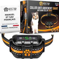 Collier Anti Aboiement pour Chien Étanche IP67 Vibrant Sonore Electrique