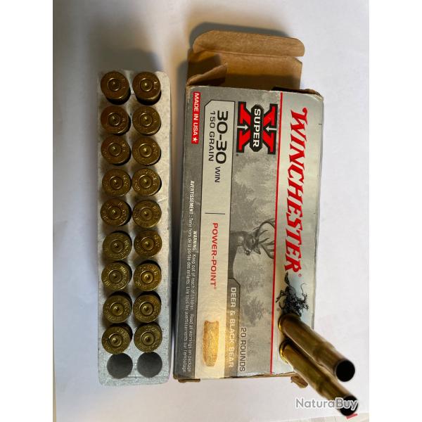 Lot 20 douilles 30-30