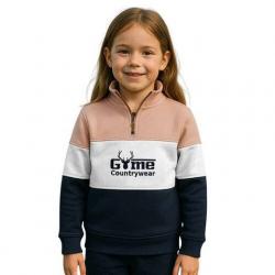 Pull Countrywear pour enfant - GME05-K  Rose/Blanc/Marine