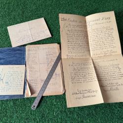 LIVRET  ET DIVERS DOCUMENTS  D'UN OFFICIER  ET DÉSERTEURS   W W 1