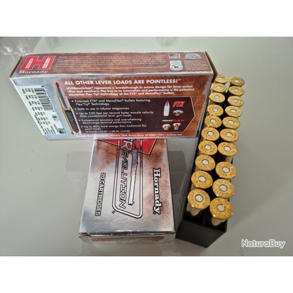 Balles Hornady 45/70 LEVERevolution Monoflex 2 boites 40 munitions