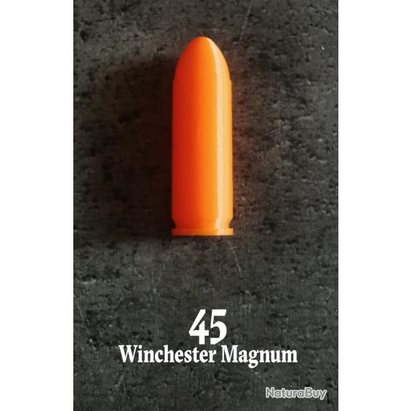 Lot de 5 Douilles Amortisseur, tir  sec 45 Winchester Magnum