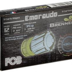 CARTOUCHES FOB BRENNEKE EMERAUDE calibre 12/70 34g x5