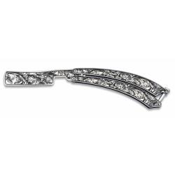 Couteau  papillon  rasoir gravé de   15.00 cm