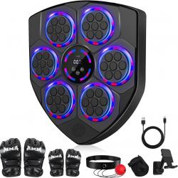 Machine de Boxe Musicale Mural avec Comptage Intelligent, Soutien Bluetooth, Contrôle du Volume et G