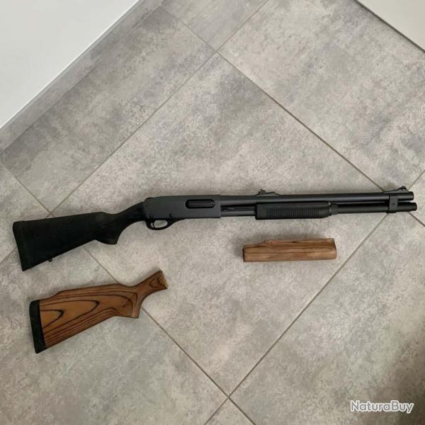 Remington 870 kit bois + polymre + cartouchire + rallonge magasin 7+1