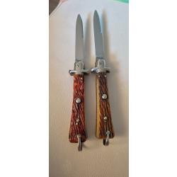 Années 50 deux  superbes  Bargeon os cerfé..Boutons ronds