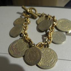 bracelet pièce de monnaie hungar bonrex 1762 del impas