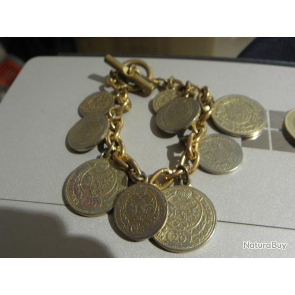 bracelet pice de monnaie hungar bonrex 1762 del impas