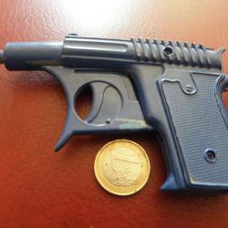 Ancien jouet pistolet à pommes de terre / Spud Gun / en métal