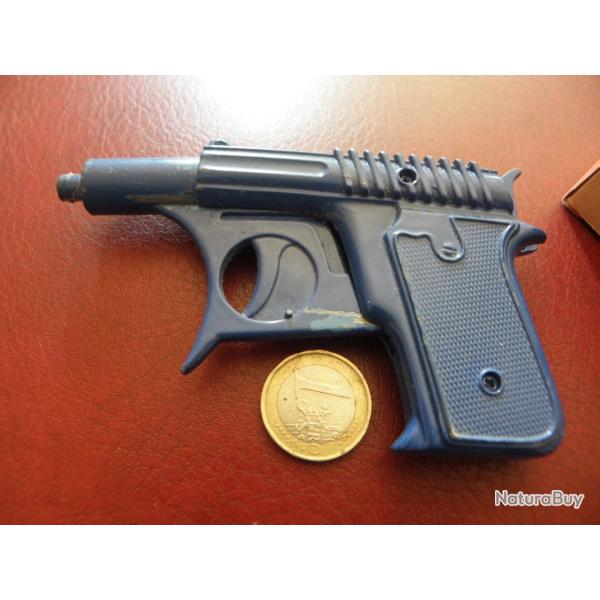 Ancien jouet pistolet  pommes de terre / Spud Gun / en mtal