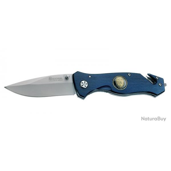 Bker Magnum Couteau Law Enforcement - Lame 85mm - Manche Aluminium - Clip