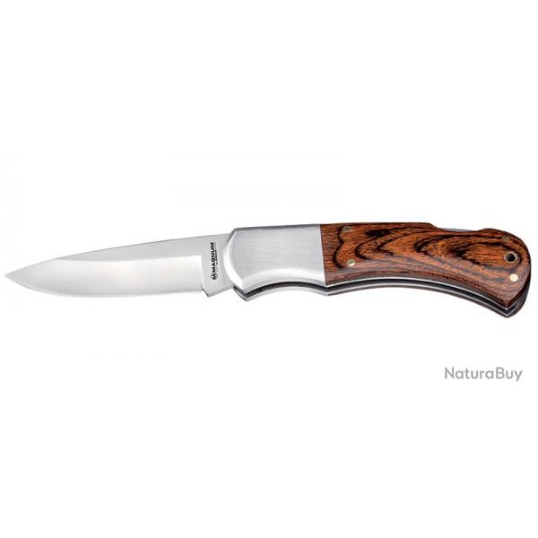 Bker Magnum Couteau Master Craftsman 1 - Lame 75mm - Manche pakka - Dragonne