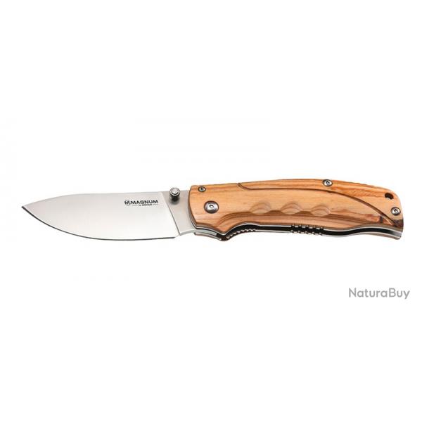 Bker Magnum Couteau Pakka Hunter - Lame 93mm - Manche pakka - Clip
