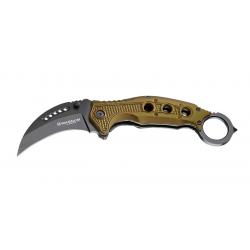 Böker Magnum Couteau Black Scorpion - Lame 76mm - Manche Aluminium - Clip - Anneau