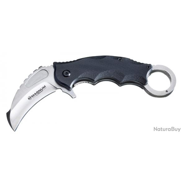 Bker Magnum Couteau Alpha Kilo - Lame 70mm - Manche G10 - Clip - Anneau