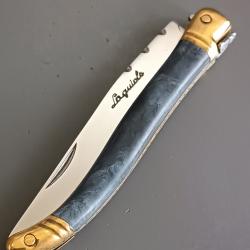 ANCIEN COUTEAU LAGUIOLE, THIERS, XXème, guilloché.
