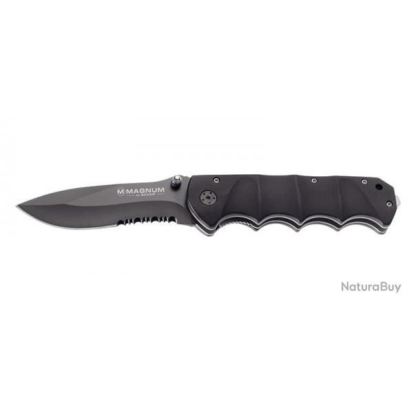 Bker Magnum Couteau Black Spear - Lame 100mm - Manche Aluminium - Clip