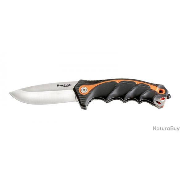 Bker Magnum Couteau Chainsaw Attendant Satin - Lame 90mm - Manche Synthtique - Clip