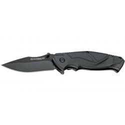 Böker Magnum Couteau Advance All Black Pro - Lame : 80mm - Manche Synthétique - Clip