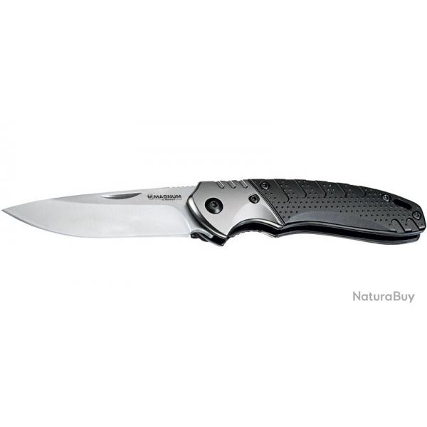 Bker Magnum Couteau Advance Pro EDC - Lame 75mm - Manche plastique - Clip