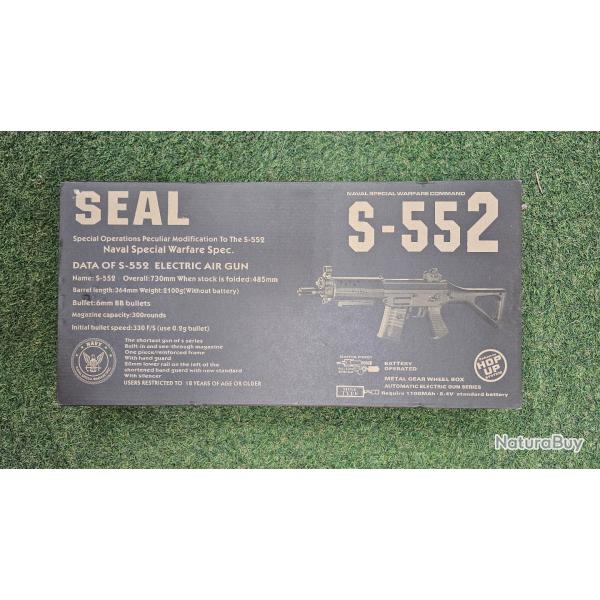Jing Gong - SG552 RIS AEG - Noir & Gris
