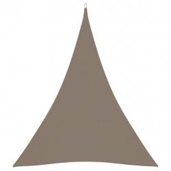 Voile toile d'ombrage parasol tissu oxford triangulaire 5 x 6 x 6 m taupe 02_0009931