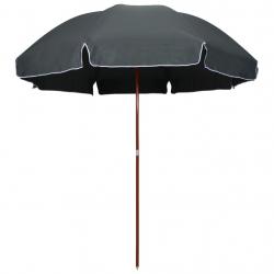 Parasol avec mât en acier 300 cm anthracite 02_0008103
