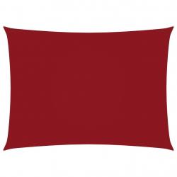 Voile toile d'ombrage parasol tissu oxford rectangulaire 2 x 4 m rouge 02_0009613