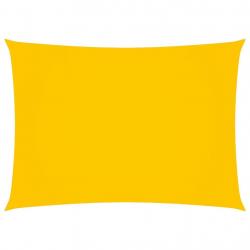 Voile toile d'ombrage parasol tissu oxford rectangulaire 2 x 4,5 m jaune 02_0009621