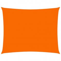 Voile toile d'ombrage parasol tissu oxford rectangulaire 3,5 x 4,5 m orange 02_0009646