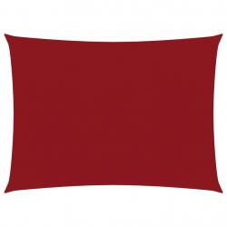 Voile toile d'ombrage parasol tissu oxford rectangulaire 3,5 x 5 m rouge 02_0009658