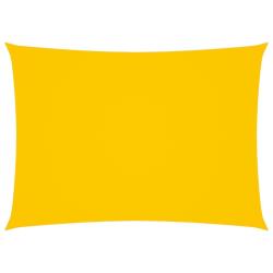 Voile toile d'ombrage parasol tissu oxford rectangulaire 2 x 4 m jaune 02_0009609