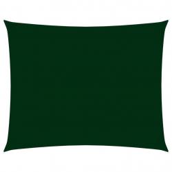 Voile toile d'ombrage parasol tissu oxford rectangulaire 3 x 4,5 m vert foncé 02_0009677