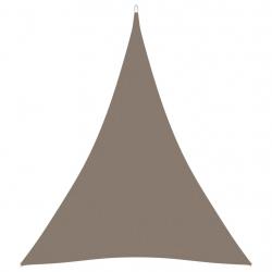 Voile toile d'ombrage parasol tissu oxford triangulaire 4 x 5 x 5 m taupe 02_0009894