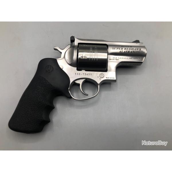 Revolver Ruger SUPER REDHAWK ALASKAN KSRH-2454 .454CASULL INOX d'occasion