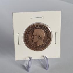 10 Centimes Napoleon III 1856 B , Rouen , Napoléon 3