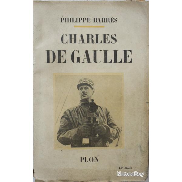 Livre Charles De Gaulle de Philippe Barrs