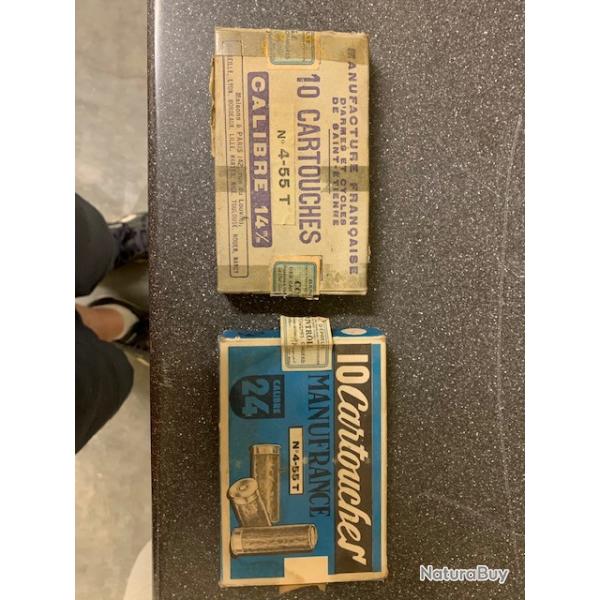 munition anciennes cal 24 et 14